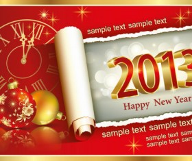 Creative 2013 Christmas decor art vector 03