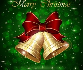 Sparkling Christmas elements vector backgrounds 04