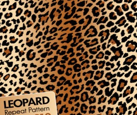 Leopard repeat pattern vector material