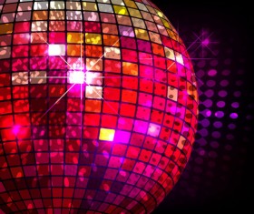 Rainbow Stage Lighting elements vector background