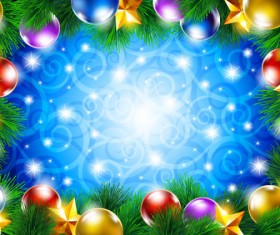 ornate Christmas ornaments elements vector backgrounds 01