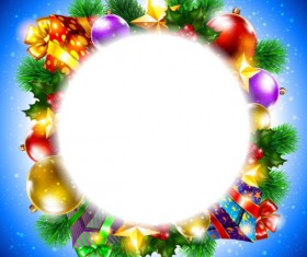 ornate Christmas ornaments elements vector backgrounds 02