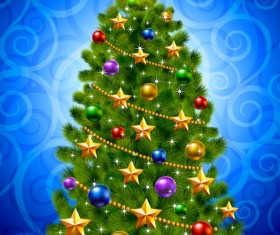 ornate Christmas ornaments elements vector backgrounds 03