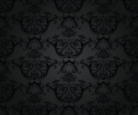 Set of Modern Brown floral pattern vector material 03