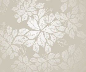 Set of Modern Brown floral pattern vector material 04