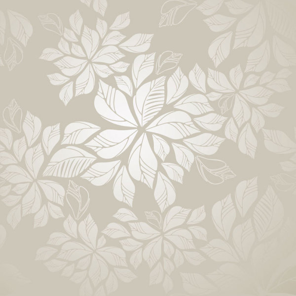 Set of Modern Brown floral pattern vector material 04