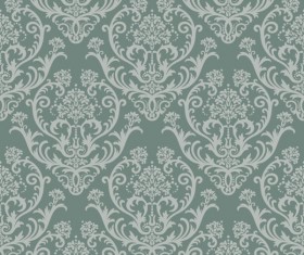 Set of Modern Brown floral pattern vector material 05