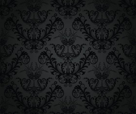 Set of Modern Brown floral pattern vector material 08