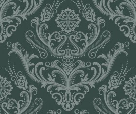 Set of Modern Brown floral pattern vector material 09