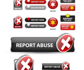 Elements of Creative web button design vector material 02