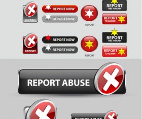 Elements of Creative web button design vector material 05