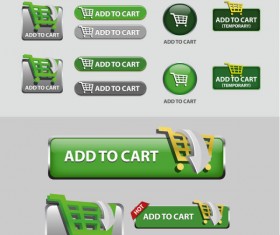 Elements of Creative web button design vector material 06