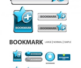 Elements of Creative web button design vector material 07