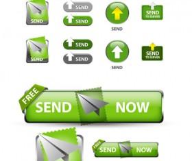 Elements of Creative web button design vector material 18