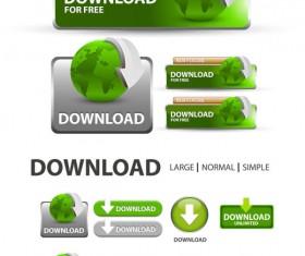 Elements of Creative web button design vector material 21