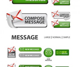 Elements of Creative web button design vector material 25