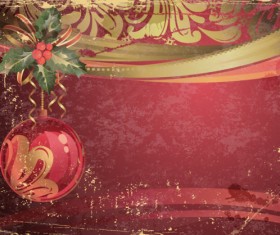Garbage vintage Christmas vector backgrounds 01