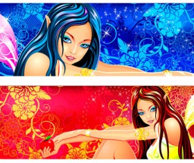 Set of funny cartoon Figure design vector material 07