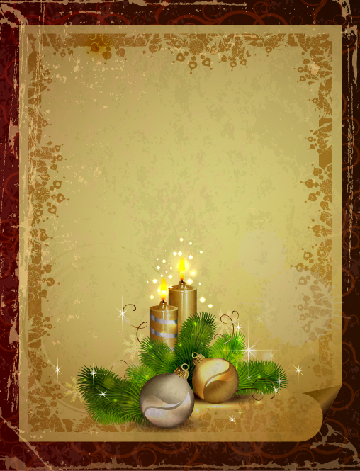 Garbage vintage Christmas vector backgrounds 03