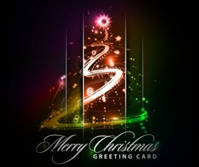 Paper cut Christmas tree design vector 23