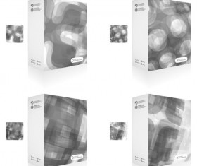 Colorful Packaging box cover design vector set 02