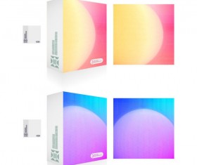 Colorful Packaging box cover design vector set 04
