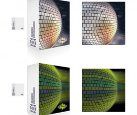 Colorful Packaging box cover design vector set 05