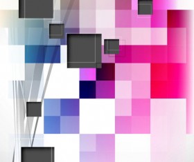 Cubes elements vector background 01