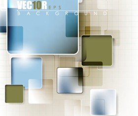Cubes elements vector background 02