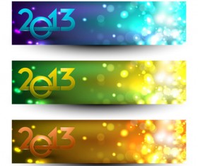 2013 Happy New Year theme banner vector 02