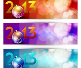 2013 Happy New Year theme banner vector 03
