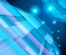 Cubes blue vector background