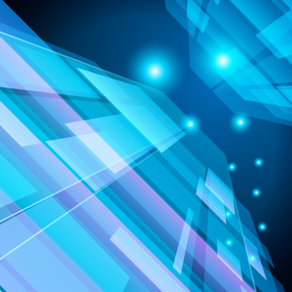 Cubes blue vector background