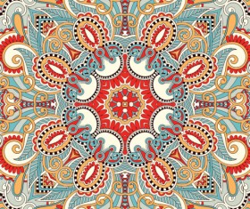 Set of Decorative pattern design vector material 01