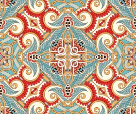 Set of Decorative pattern design vector material 02