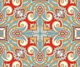 Set of Decorative pattern design vector material 03