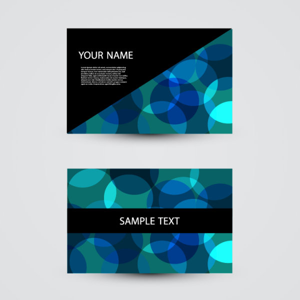 Modern design Business Cards vector set 03
