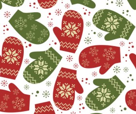 Different Christmas elements pattern vector 02