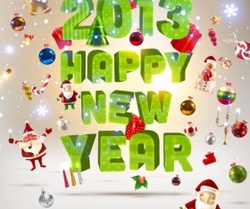 Creative 2013 Christmas design art vector 01
