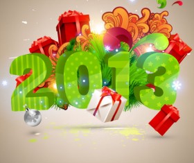 Creative 2013 Christmas design art vector 02