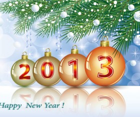 Creative 2013 Christmas decor art vector 01