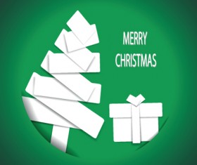 Set of 2013 Origami Christmas vector material 03