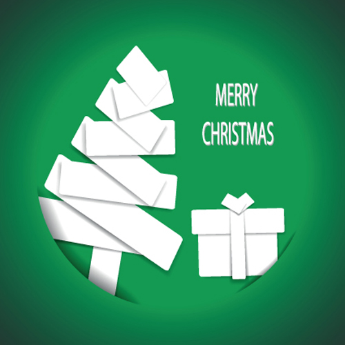 Set of 2013 Origami Christmas vector material 03