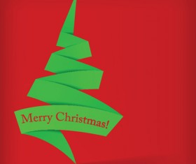 Set of 2013 Origami Christmas vector material 04