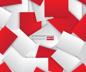 3D Colored squares vector backgrounds set 04