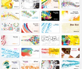 Abstraction of Modern Business cards vector material 02