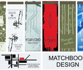 Set of Bookmarks design elements vector 01