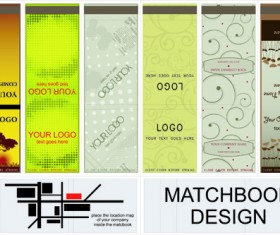 Set of Bookmarks design elements vector 02