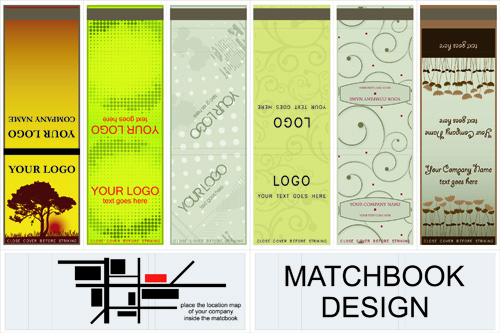 Set of Bookmarks design elements vector 02
