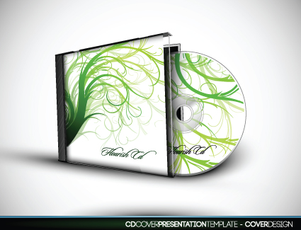 Set of Box DVD disc and DVD cover vector 02